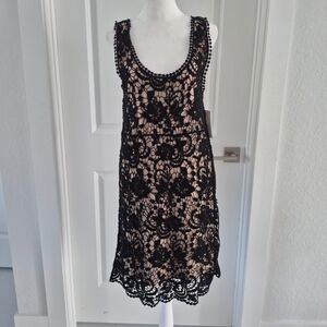 Black Crochet Dress